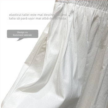 Fustă midi în A pentru femei – stil rafinat pentru naveta zilnică, brand Xuan Dou, Primăvara 2025