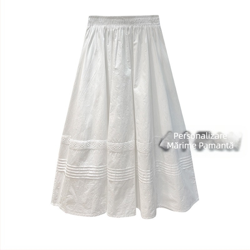 Fustă midi în A pentru femei – stil rafinat pentru naveta zilnică, brand Xuan Dou, Primăvara 2025