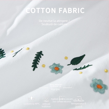 Cămașă-cardigan din bumbac, mâneci lungi, broderie, guler rever, stil japonez proaspăt