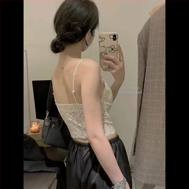 Bustier din dantelă din latex ultra-subțire, cupă modelatoare, bretele fixe duble, căptușeală dantelată, design spate