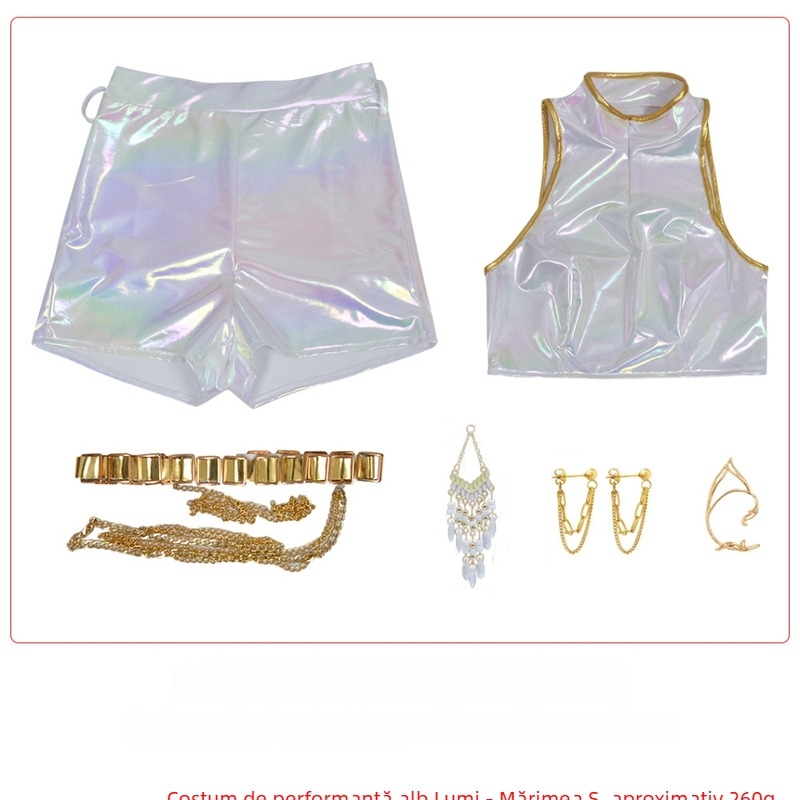Costum cosplay K-POP Hunter Witch Girl Group Mila Zoi Ilumi – Spandex cu PU, vară 2025, pentru jocuri, anime și role-play, stil dulce proaspăt
