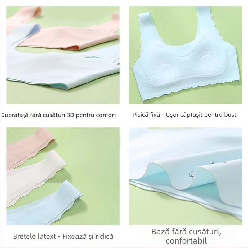 Sutien bandeau sport, fără bretele, din nylon, respirabil, absorbant de transpirație, cu cupe modelate ultra-subțiri, cupă completă