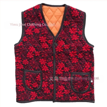 Vestă din Silver Fox Velvet, croială lejeră japonezo-koreeană, fără guler, nasturi cu trei găuri