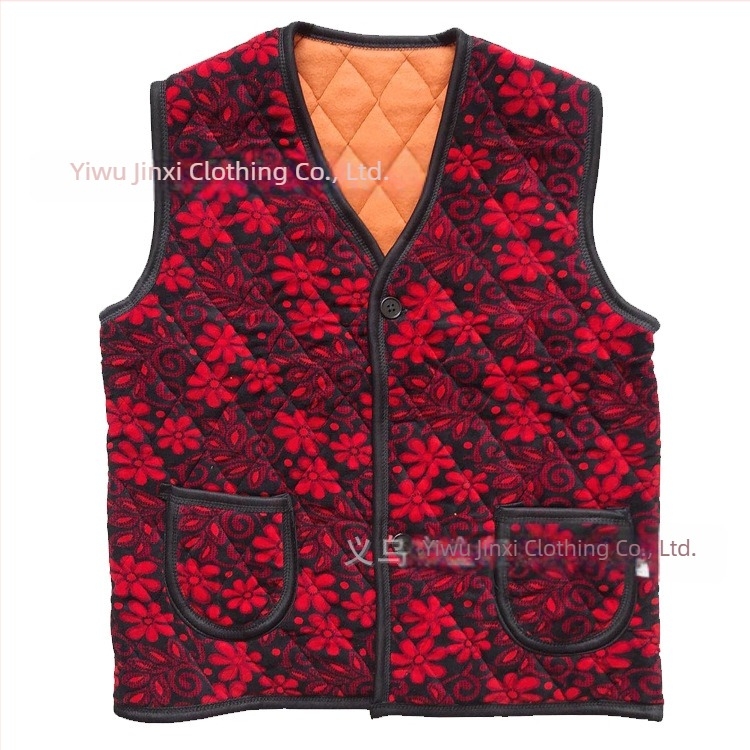 Vestă din Silver Fox Velvet, croială lejeră japonezo-koreeană, fără guler, nasturi cu trei găuri