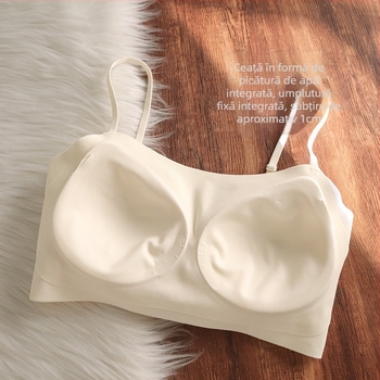 Sutien sport fără cusături, fără sârmă, cu susținere moale, cupă 3/4, cupe subțiri modelate