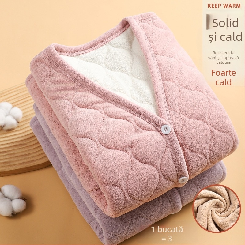 Vesta din lână pentru vârstnici, model solid, stil țărănesc, detalii retro literare, lungime standard 50–65 cm