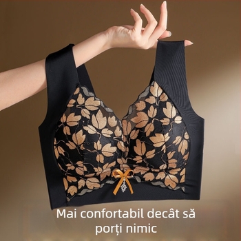 Sutien fără bretele, fără cusături, susținere superioară, cupă completă, 80–90% nailon