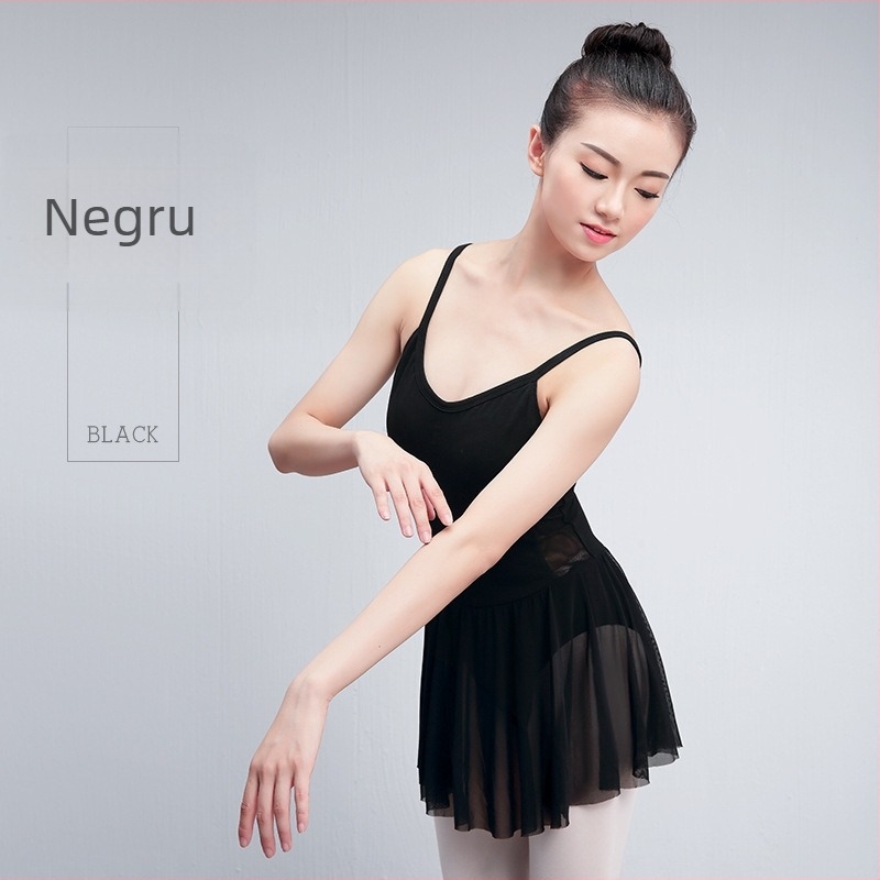 Unitard balet pentru femei adulte - 92% bumbac pieptănat, vară, dans modern