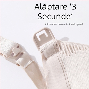 Sutien de alăptare cu cupe modelate subțiri, material nylon, fără arc, potrivit pentru toate etapele