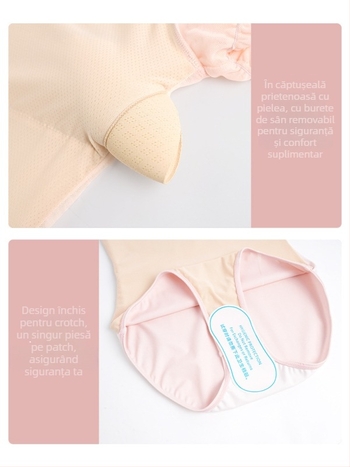 Body balet pentru femei – imprimeu cu flori rupte, material nylon, căptușeală poliester-viscoză, potrivit pentru balet și scenă