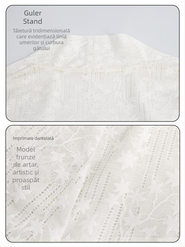 Top de balet pentru antrenament, cu umeri goi și dantelă, material nylon/spandex, pentru toate sezoanele, îmbrăcăminte de dans pentru femei