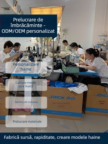 Producție personalizată de rochii din țesături cu broderie, procesare dupa mostre și desene, capacitate 1111 de bucăți, materiale principale: bumbac și bumbac tricotat