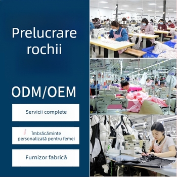 Rochie de damă din țesătură: producție în loturi mici, personalizare cu realizare tipare și mostre, producție la cheie cu ambalare materiale, procesare OEM