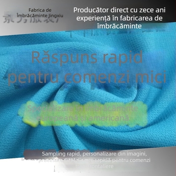 Producție costum personalizat și procesare OEM pe baza desenelor; materiale țesute de înaltă calitate; probă 3–7 zile; capacitate 10.000 de piese; echipă de 10 designeri; tehnică de splicing.