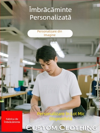Îmbrăcăminte tricotată la comandă: tricouri și hanorace cu modelele din designuri furnizate, procesare OEM conform desenelor, producție în loturi mici; materiale principale: bumbac, cânepă, bumbac elastic