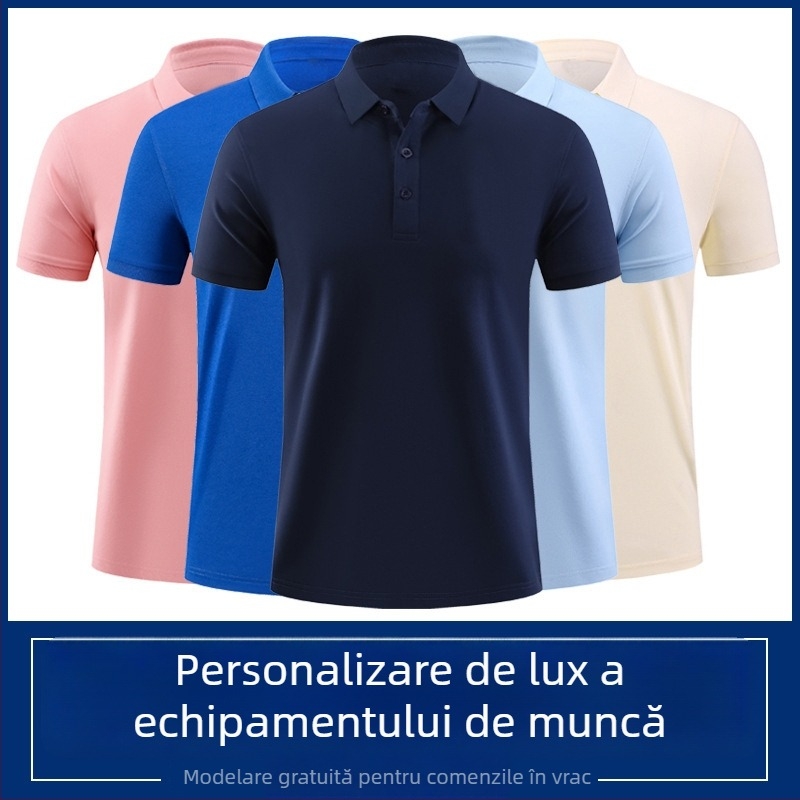Tricou polo pentru lucru — producție OEM personalizată după desene sau mostre, loturi mici, 3000 buc/zi, 5 designeri, Ciclu de probă de 3 zile