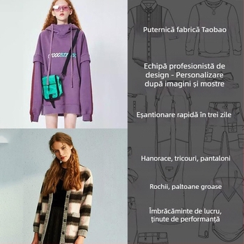 Tricouri și hanorace tricotate, OEM, loturi mici, probă după desene, îmbrăcăminte unisex mid‑to‑high‑end