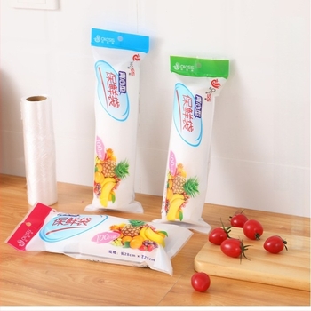 Okiss PE pungă frigorifică pentru conservarea alimentelor, Rolled, -60°C–100°C, 100 bucăți