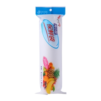 Okiss PE pungă frigorifică pentru conservarea alimentelor, Rolled, -60°C–100°C, 100 bucăți