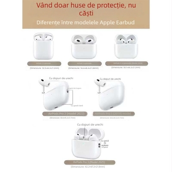 Nothing husă AirPods 3/4, design split în stil desen animat, material TPU, turnare prin injecție, compatibilă cu Apple