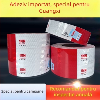 Sticker reflectorizant de avertizare pentru camion - autoadeziv, personalizabil, material: autocolant