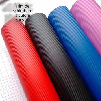 AXE PVC folie interioară 3D carbon pentru bord și consola centrală – modificări interioare auto, garanție 3 ani