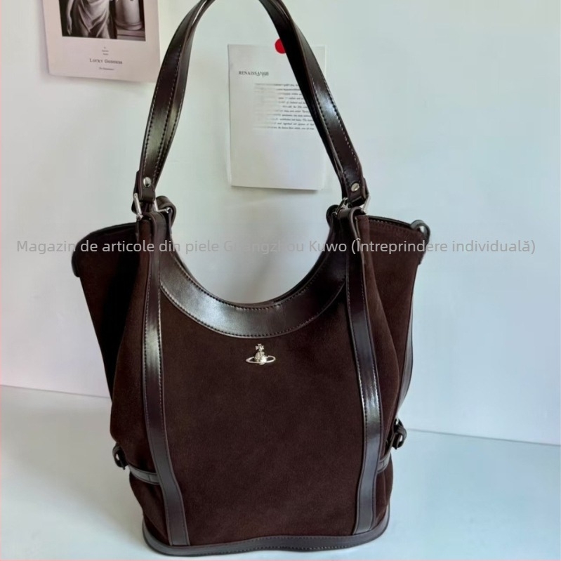 Geantă crossbody tote din velur — formă verticală pătrată, închidere magnetică, buzunar interior cu fermoar și buzunar pentru documente, bretea pe umăr unică