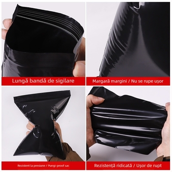 Sac PE cu fermoar pentru confidențialitate – ambalaj plastic sigilat, protecție la lumină, pentru cadouri, bijuterii, haine și accesorii telefoane