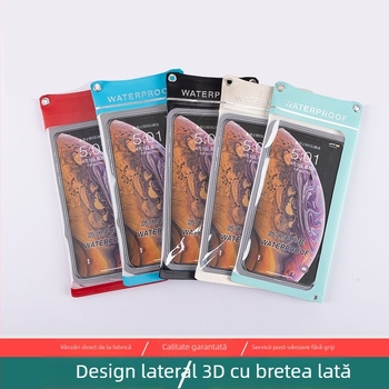 Geantă impermeabilă din TPU pentru telefon, pentru activități în aer liber, cu ecran tactil