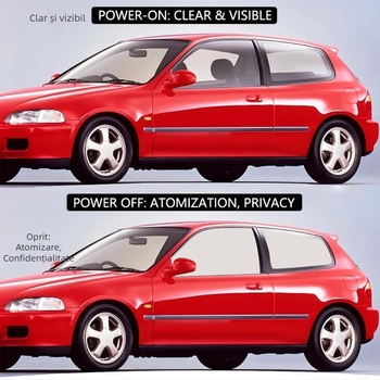 Folie auto inteligentă de dimming pentru geamuri – intimitate, nuanțare reglabilă; Seria PDLCA, Brand Double Subject, Compatibil universal, Ambalaj carton, Personalizare: Da