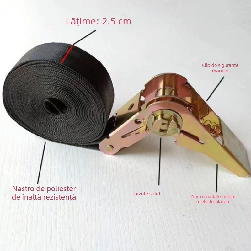 Tensionator de curea pentru șezutul frontal al unei motociclete electrice — poliester, capacitate 90 kg