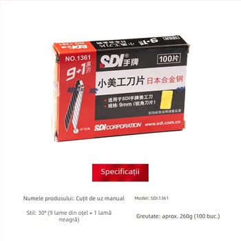 SDI.1361 lamă din oțel aliaj pentru cutter profesional pentru film care schimbă culoarea – lamă metalică, utilizare generală