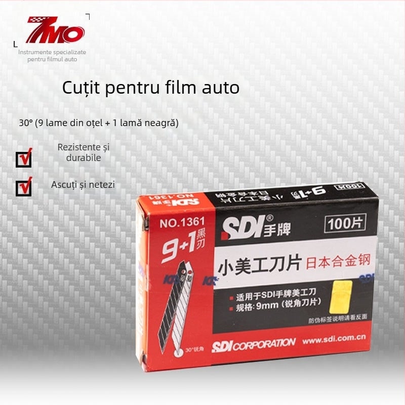 SDI.1361 lamă din oțel aliaj pentru cutter profesional pentru film care schimbă culoarea – lamă metalică, utilizare generală