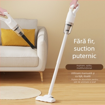 Aspirator de mână fără fir cu mop — compact, aspirație 4100–5000 Pa, baterie încorporată 1001–1600 mAh, autonomie 0–1 h, încărcare USB, recipient praf
