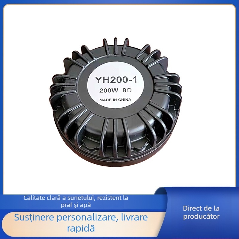 Driver horn 200W, diafragmă non-paper, magnet intern, 350–5500 Hz, pentru echipamente audio mari