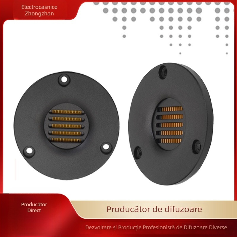 Tweeter în stil Haier, diafragmă pliată PI+AL, circuit magnetic multiplu, pentru înaltă fidelitate în uz casnic