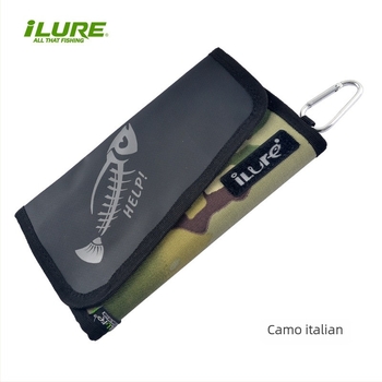 Geantă de depozitare pentru momeli moi cu carabinier, material Oxford, etichetă privată licențiată