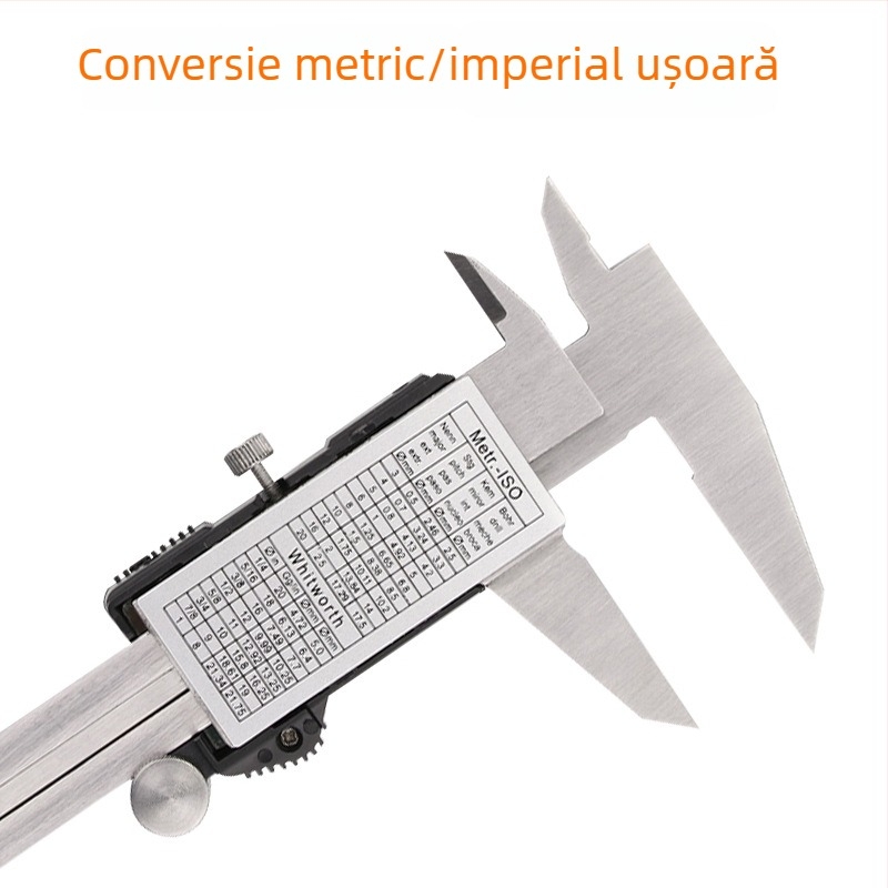 Caliper digital cu tijă de adâncime, oțel inoxidabil 4Cr13, afișaj digital