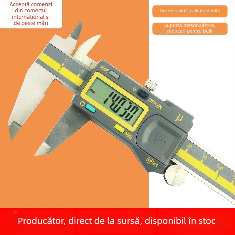 JAVIER Caliper digital IP65 din oțel inoxidabil 0-150/200/300 mm, rezoluție 0,005 mm