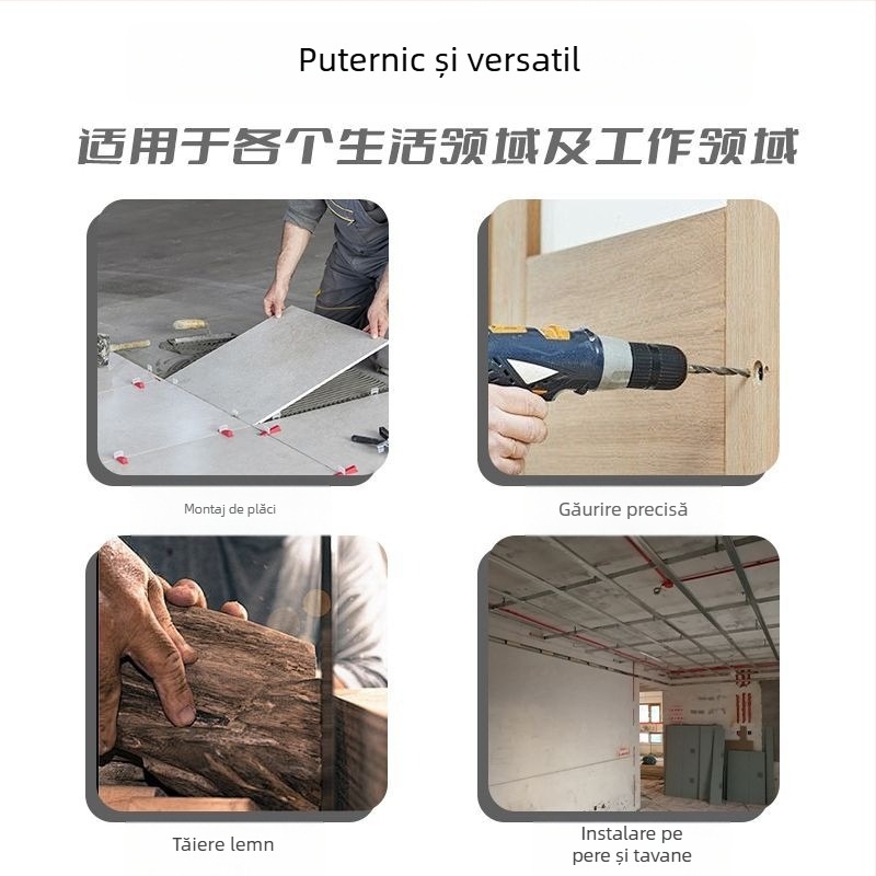 Distanțimetru cu laser, portabil, precizie înaltă, măsurare infraroșu, riglă electronică