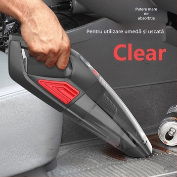 Aspirator de mână pentru mașină, uscat și ud, 120 W, baterie încorporată 2500–3000 mAh, aspirație 10–15 kPa