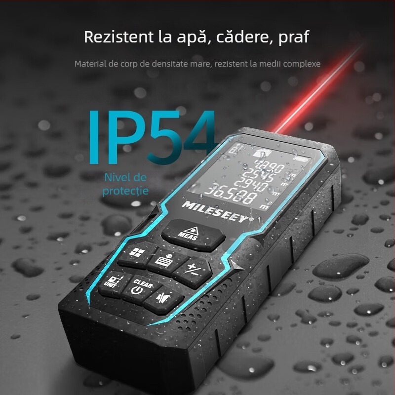 Distanțier cu laser, măsurare infraroșu, precizie înaltă, instrument portabil impermeabil (Brand Magnification; Tip distanțier: distanțier cu laser; Memorie maximă: 30)