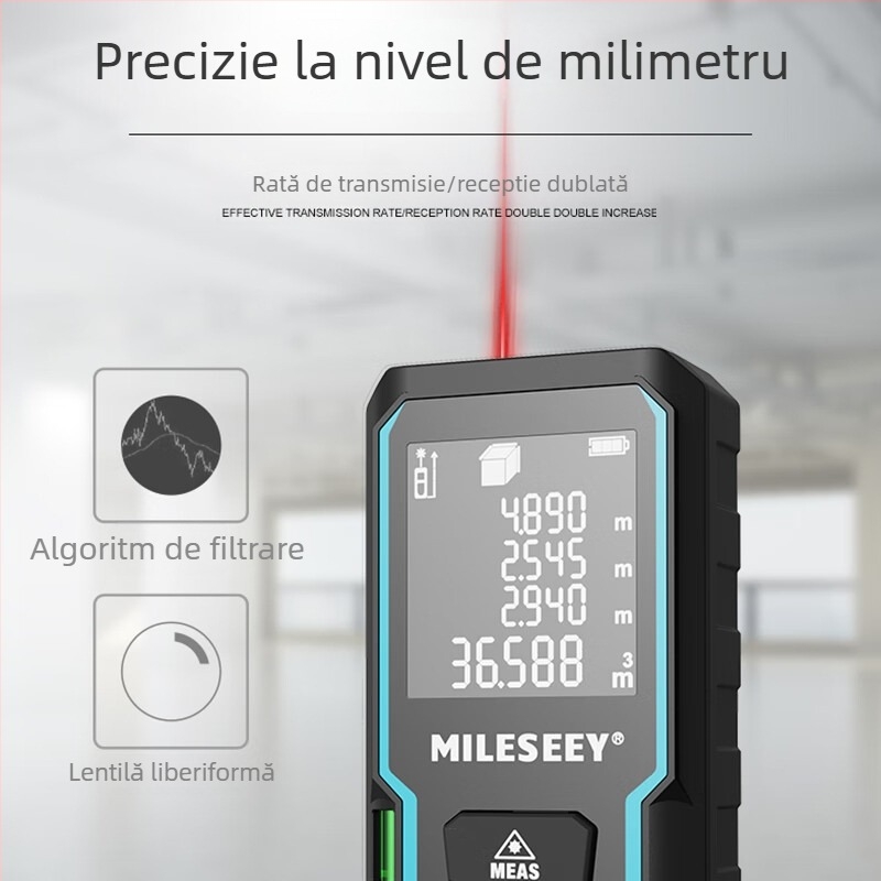 Distanțier cu laser, măsurare infraroșu, precizie înaltă, instrument portabil impermeabil (Brand Magnification; Tip distanțier: distanțier cu laser; Memorie maximă: 30)