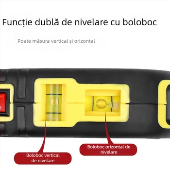 Nivel laser multifuncțional cu bandă de măsurat infraroșu, distanțometru, ruler electronic de înaltă precizie, afișaj digital