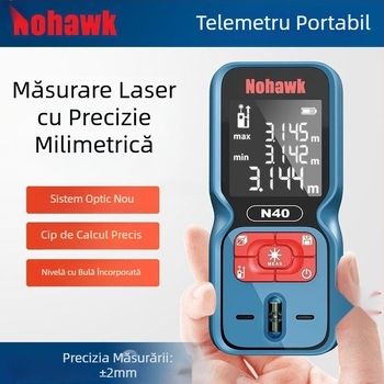 Distanțier laser de înaltă precizie cu Bluetooth, măsurare infraroșu — riglă electronică portabilă