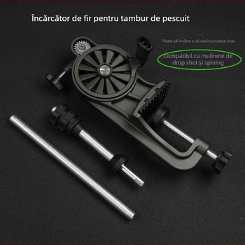 Dispozitiv de înfășurare a liniei pentru tamburi de pescuit, pentru mai multe tamburi, semi-automat, model Online device, material Nylon