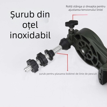 Dispozitiv de înfășurare a liniei pentru tamburi de pescuit, pentru mai multe tamburi, semi-automat, model Online device, material Nylon