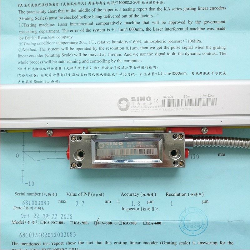 Riglă electronică KA300, marca SINO, pentru freze