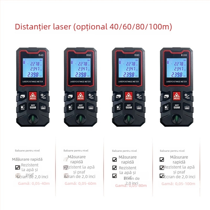 Jin shengxiang telemetru laser portabil, măsurător de distanță infraroșu electronic