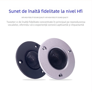 Tweeter de înaltă frecvență Iron Net Treble pentru sistem audio de acasă - pentru boxe bibliotecă, diametru 74 mm, greutate 120 g, 30 W, mono